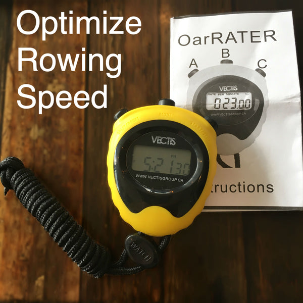 OARrater strokewatch stopwatch timer for rowing, measure stroke rate at a fraction of the cost of the NK Interval watch